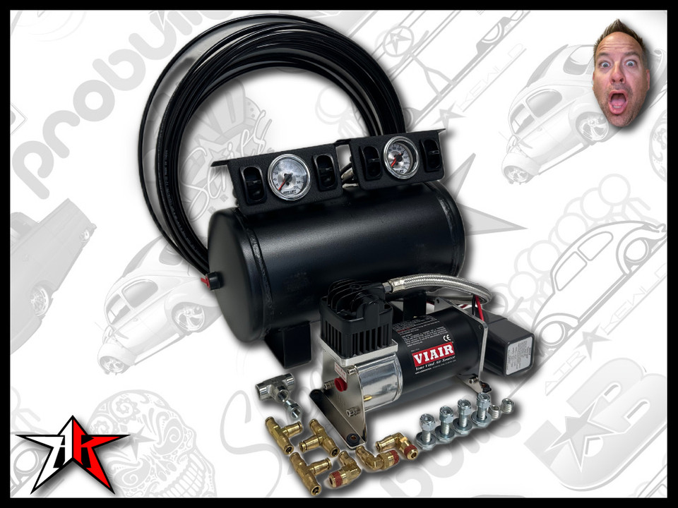 Flat-lay of all components in the Airkewld 4-Valve Air Management Kit