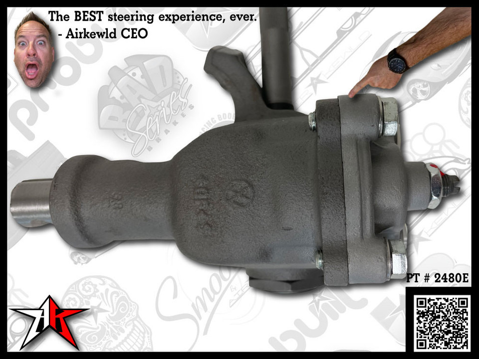 Airkewld ECObuilt steering box in raw finish