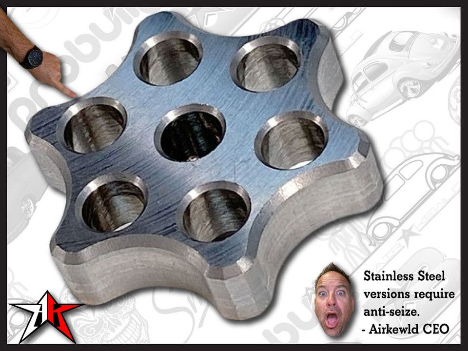 Six Shooter Clutch Adjuster in stainless steel finish