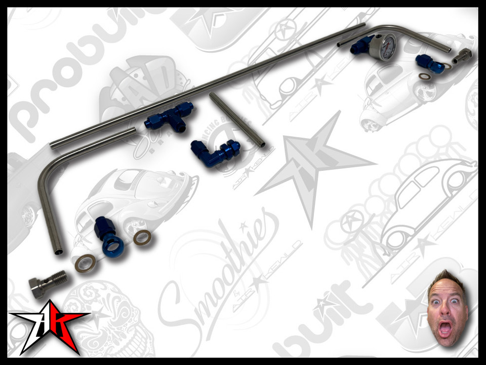 Airkewld Dellorto hardline fuel line kit components