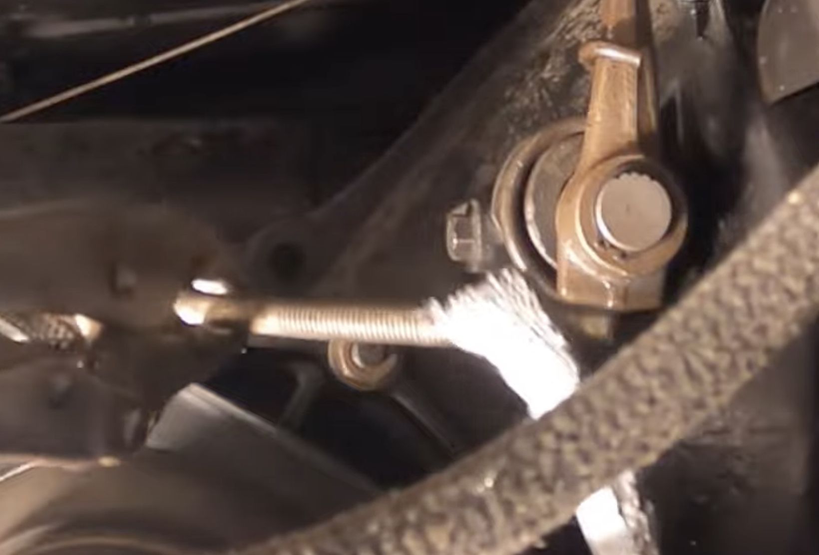 Applying anti-seize to the Six Shooter and cable threads