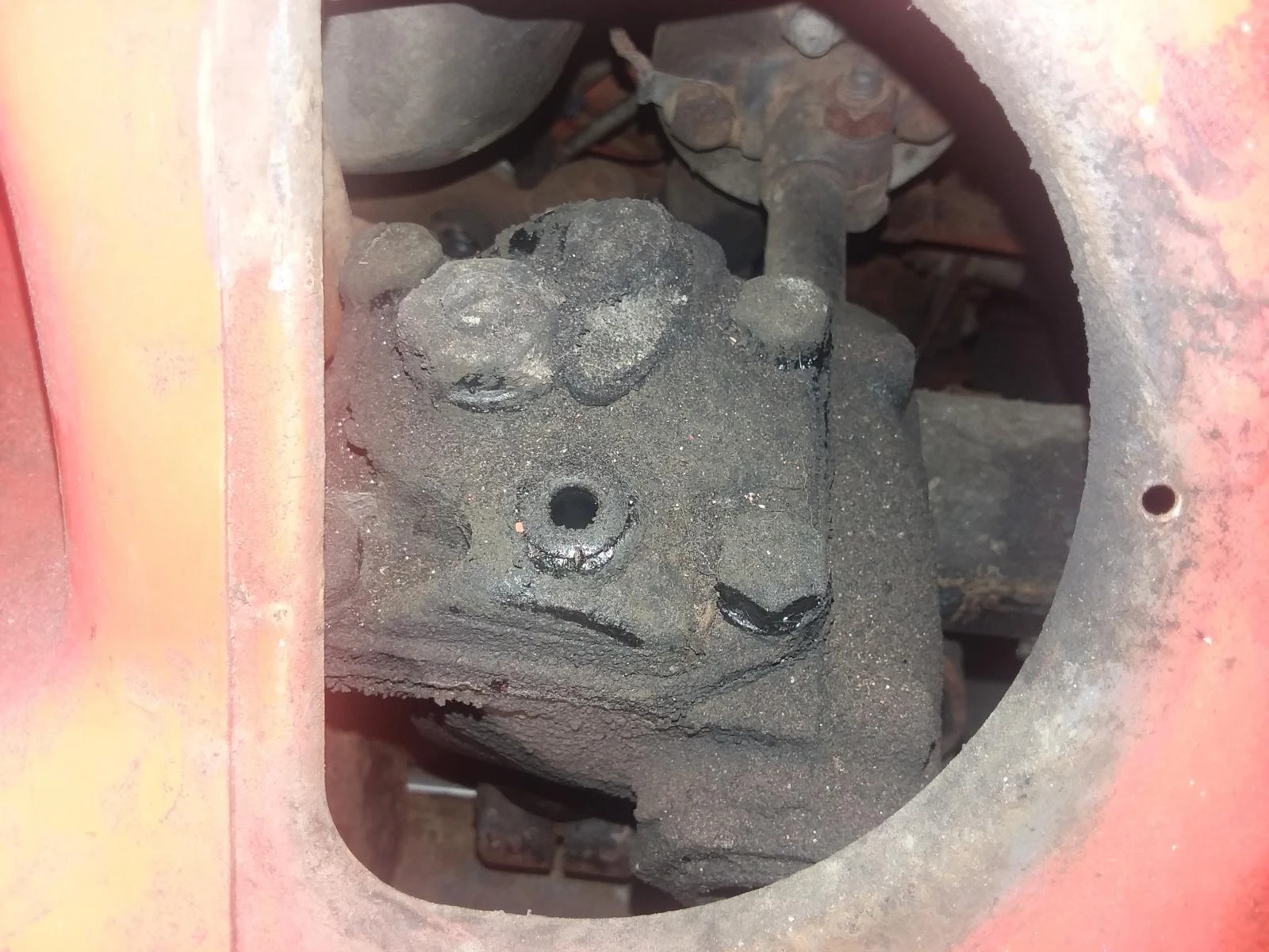 worn VW steering box beside rebuilt Airkewld PRObuilt HD steering box