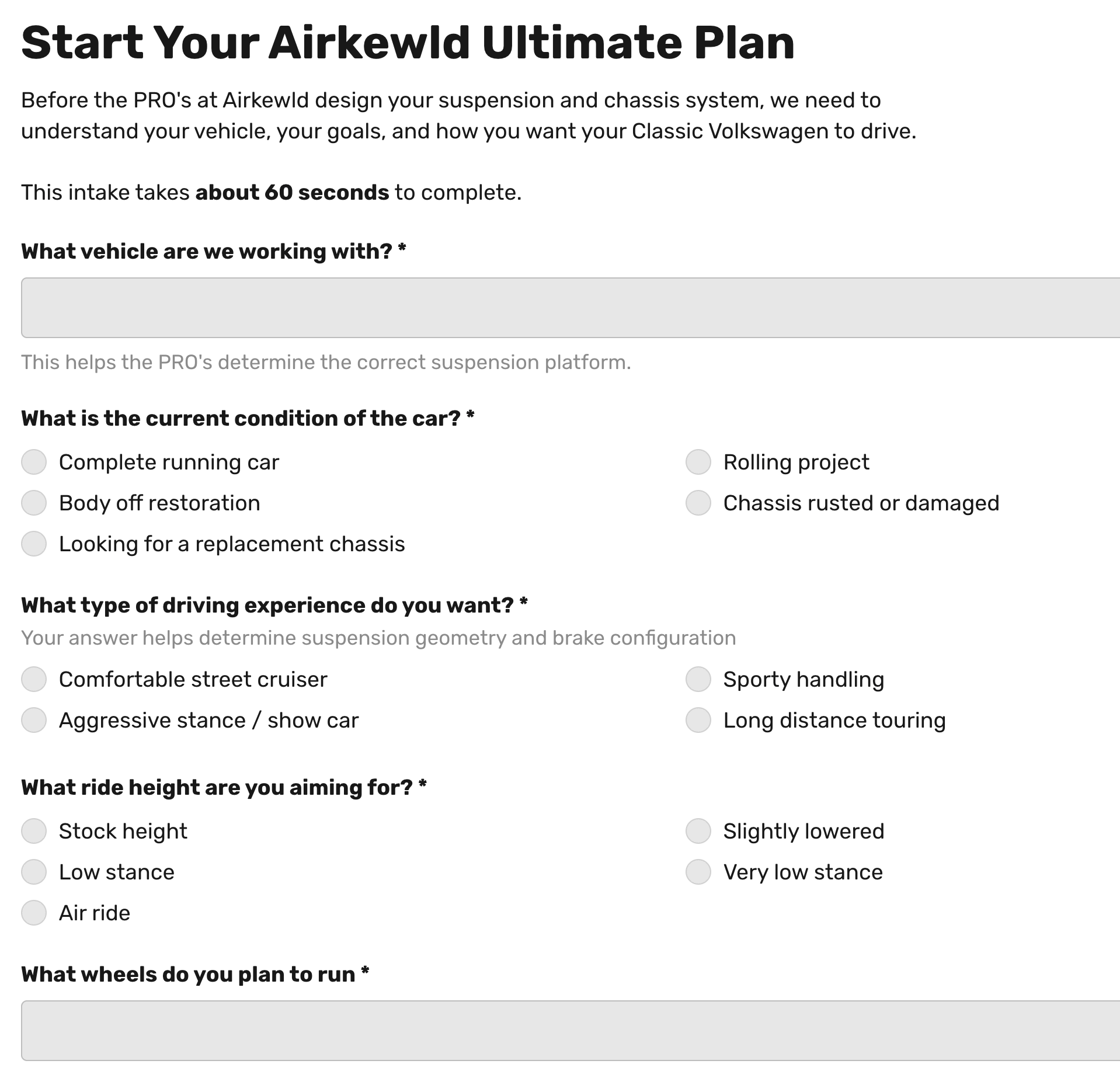 An Airkewld Ultimate Plan build recipe