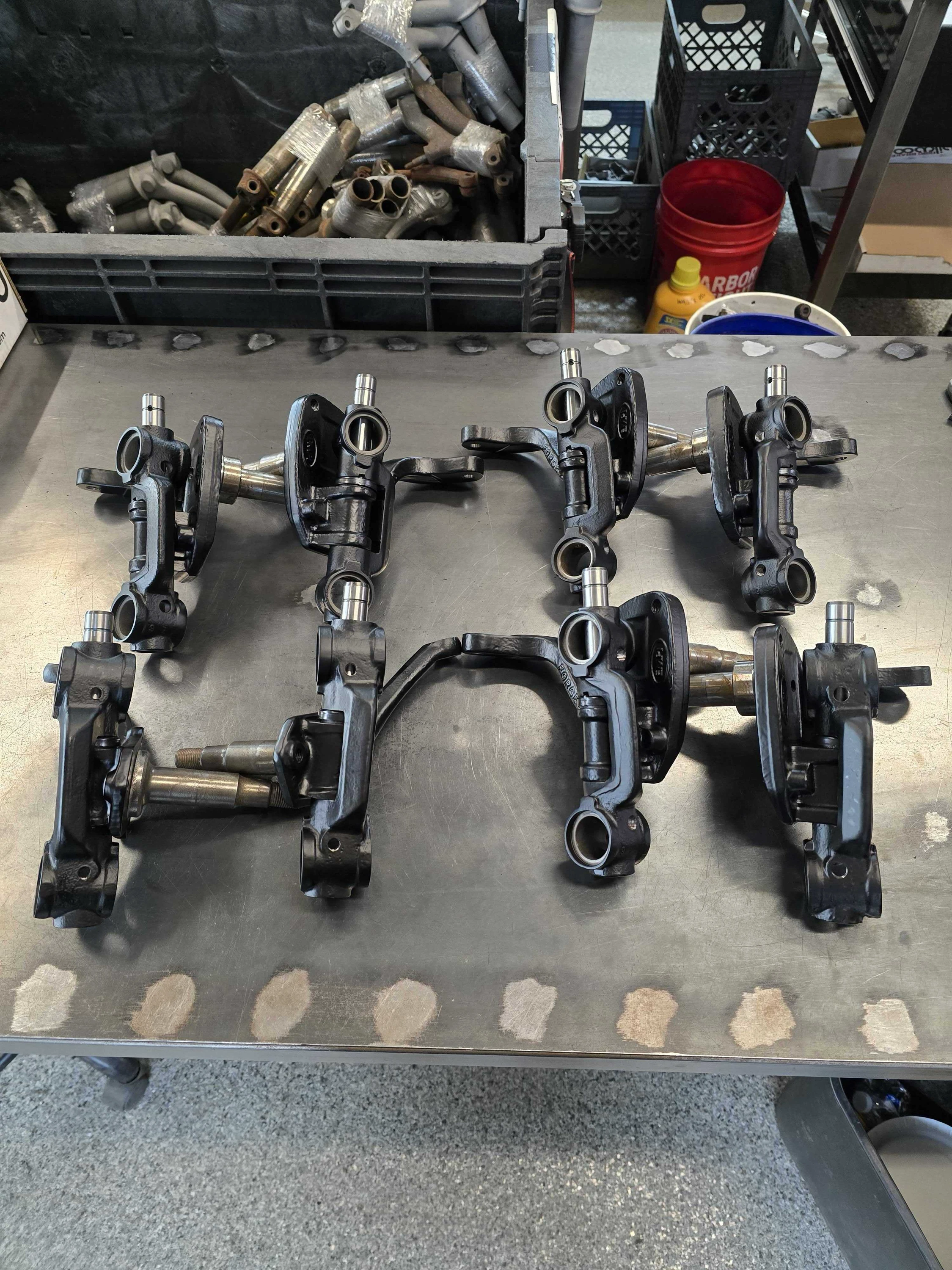dropped spindle compared to stock spindle for classic VW